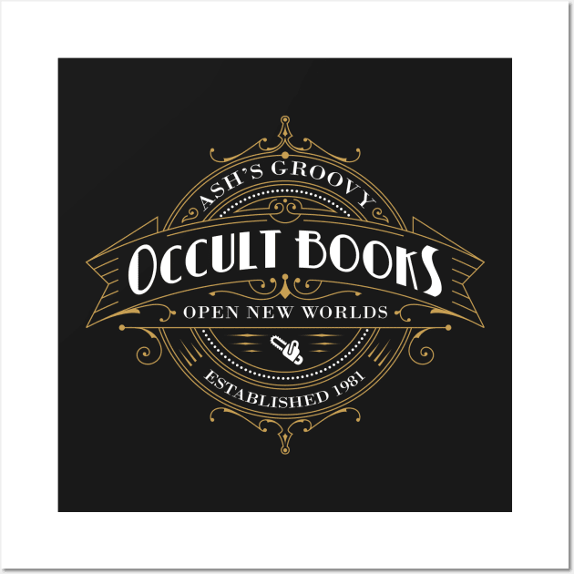 Ash's Occult Books Wall Art by NinthStreetShirts